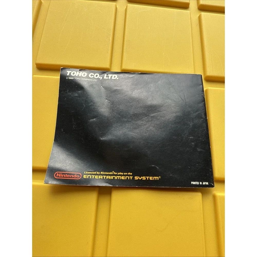 ORIGINAL Nintendo NES GODZILLA Instruction‎ Booklet Manual Book only